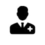 doctor silhouette icon image