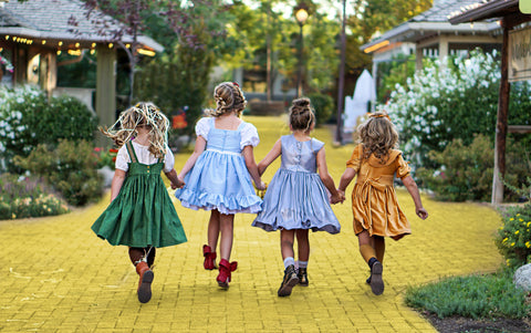 Wizard of Oz costumes - back view