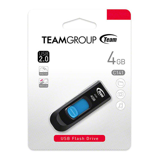 Team チーム Usbメモリ 4gb スライド式 Usb2 0 C141 在庫有 14時までのご注文は当日出荷 土日祝除く ココロミクラブ