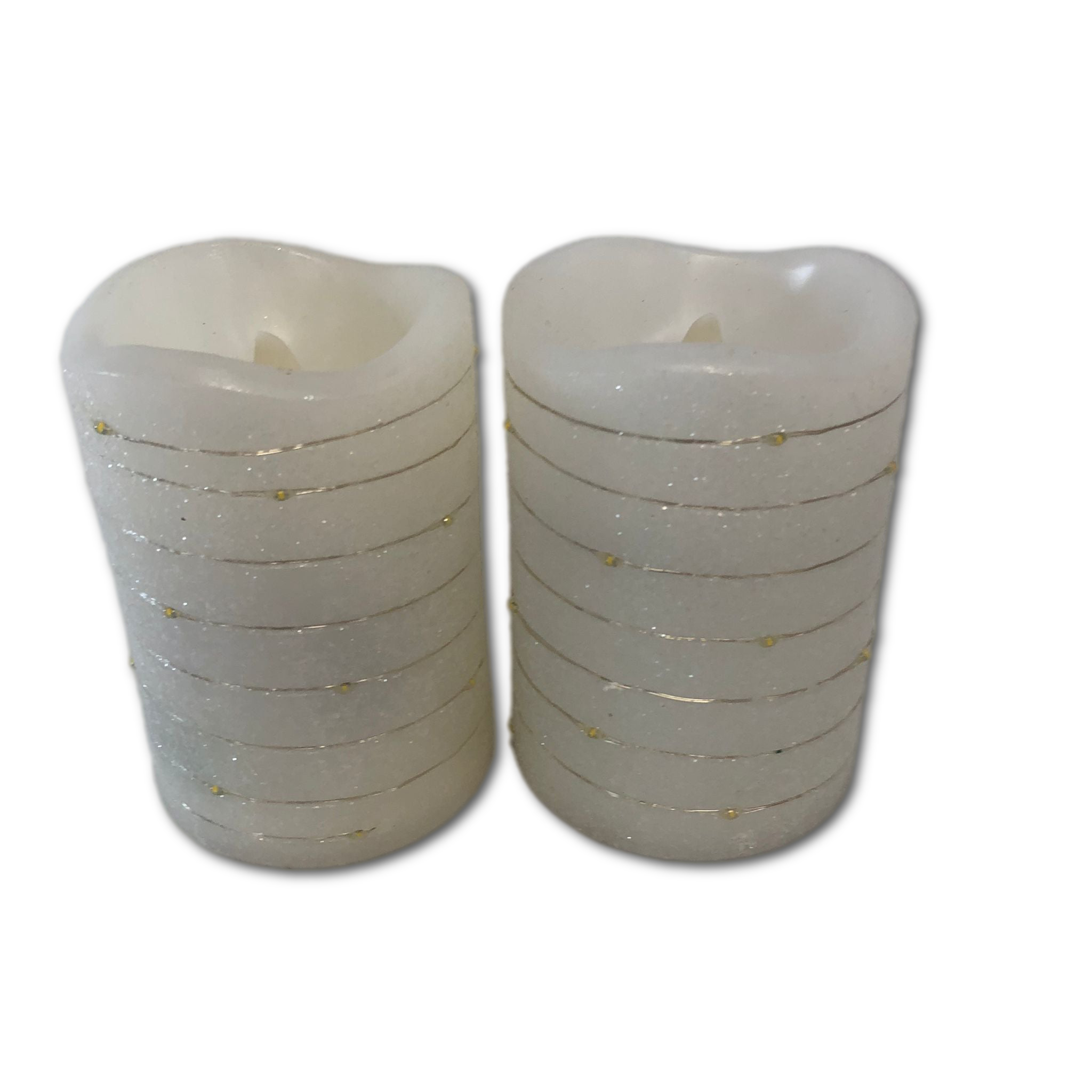 5" Flameless Candle, with Embedded Starlight String, set of 2