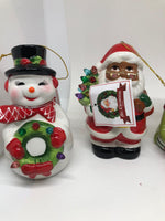 "As is" Mr. Christmas Set of 4 Lit Nostalgic Holiday Figures - Black