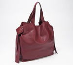 "As Is" Vince Camuto Leather Tote with Knot Detail- Cyra