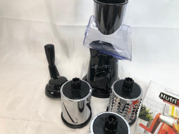 House2Home Countertop Suction Slicer and Grater with 3 Barrels