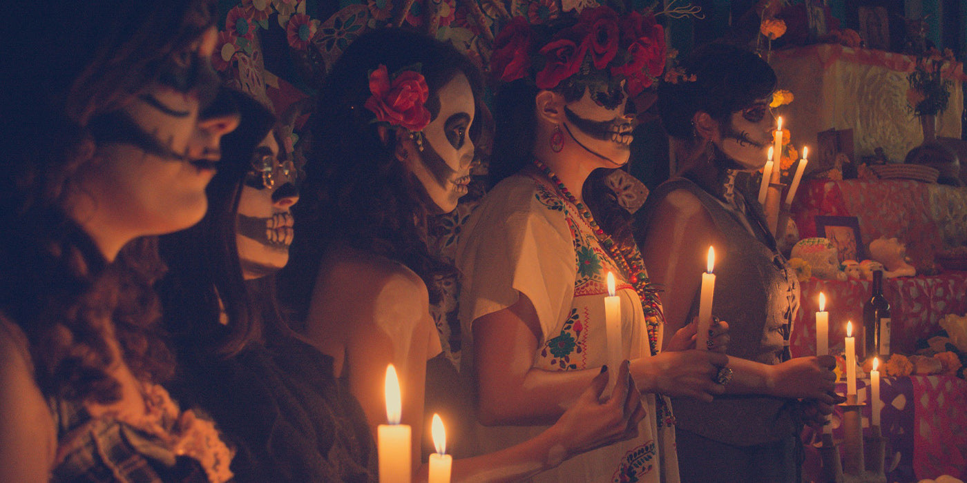 Tända Ljus Under Day Of The Dead