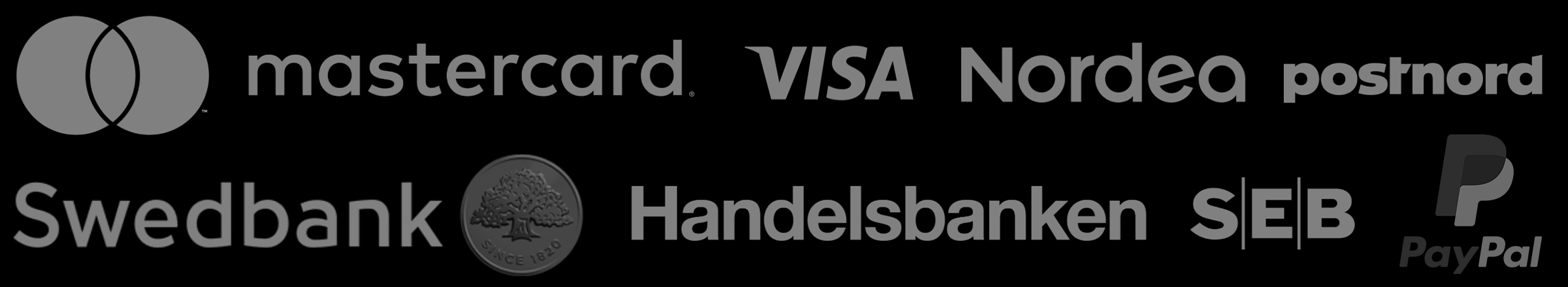 Skull Cult erbjuder säker betalning med Visa, Mastercard, American Express eller PayPal