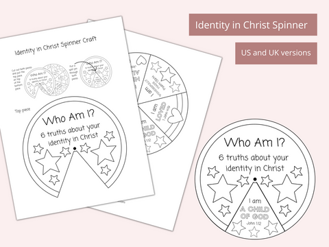 Identity in Christ Printable spinner