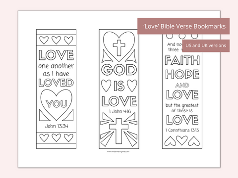god's love bookmarks