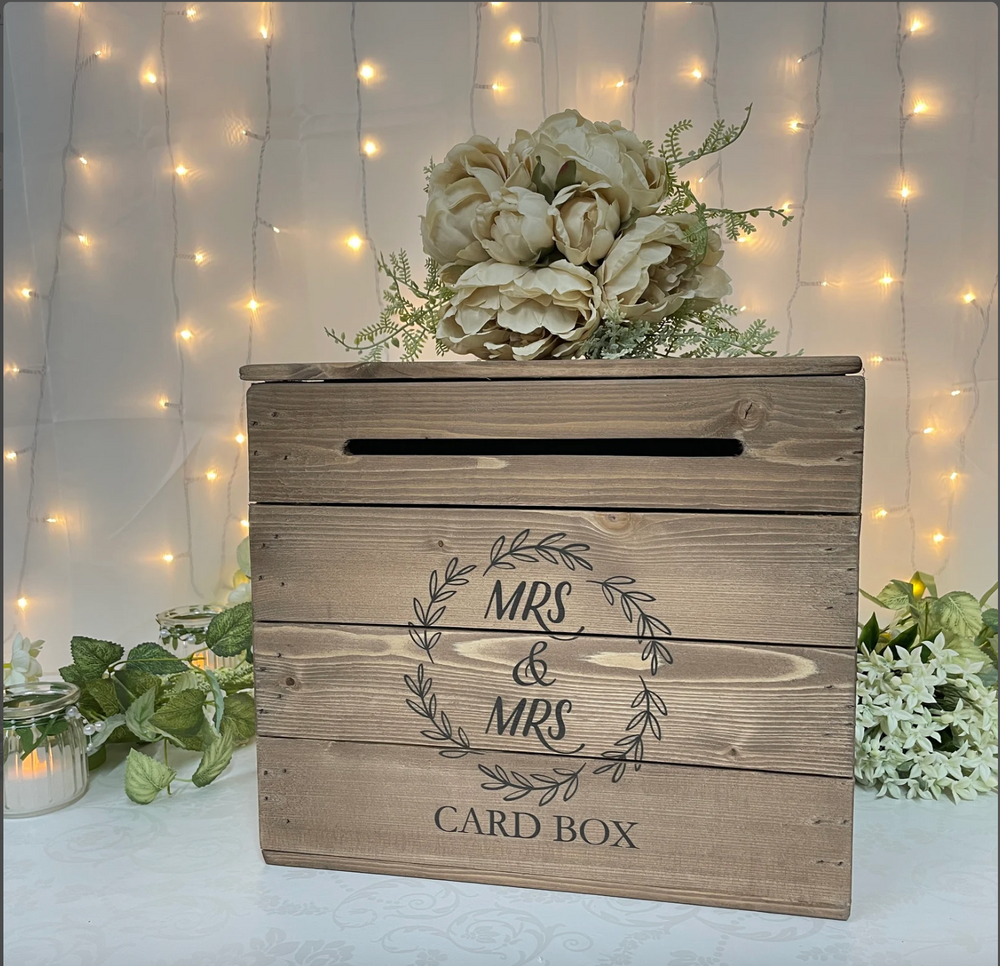 WEDDING POST BOX cards Rustic Wooden Wedding Card Box 