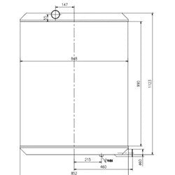 New Radiator Core  2473906  247-3906 Fits for CAT Caterpillar Articulated Truck 735 740