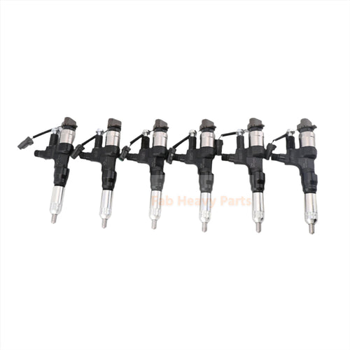 6 PCS Fuel Injector 23670-E0030 Fits for Hino Engine J08E Truck 500 Series