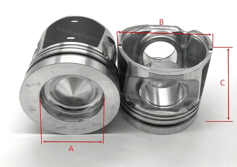 1 Set of Piston and Cylinder Sleeve for Volvo D6E Engine