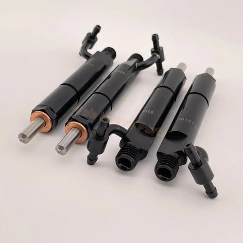 4 PCS Fuel Injector 6202-13-3110 Fits for Komatsu 4D95 WA50-1 PC70-7E PC75UU-2E BR300J-1 BR200S-1