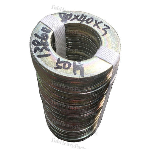 40*80*3 mm Steel Large Bucket Shim Washer Kit for Excavator Loader Digger - Pack of 10