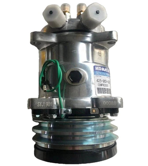 Air Conditioning Compressor 425-963-A230 425963A230 Fit for Komatsu Excavator PC200-6LC PC250LC-6LC PC220LC-6LC PC210LC-6LC PC300LC-6LC PC400LC-6LC
