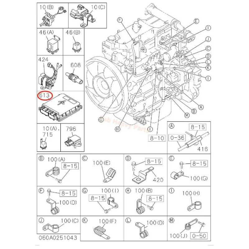 Engine Control Unit ECU 898080-6660 for Isuzu 4HK1 Hitachi ZX190W-3 ZX200-3  ZX210-3 ZX220W-3 ZX225US-3 ZX240-3 ZX250W-3