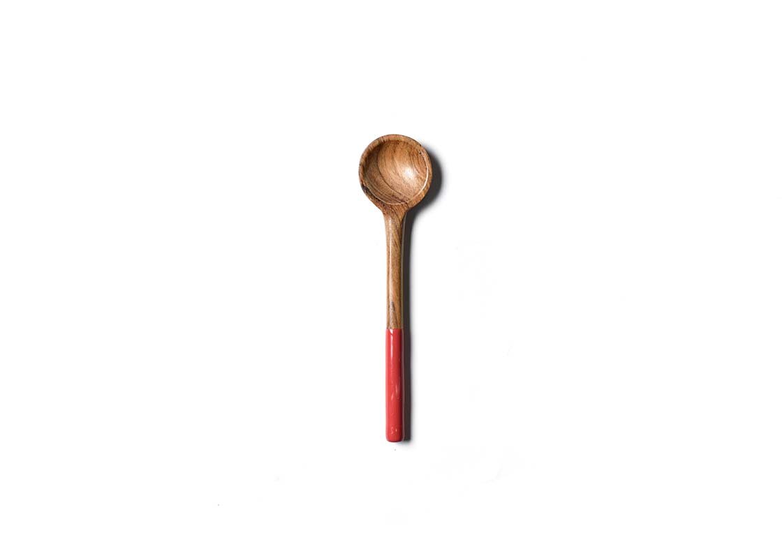 Fundamental Red Wood Appetizer Spoon - Coton Colors Company