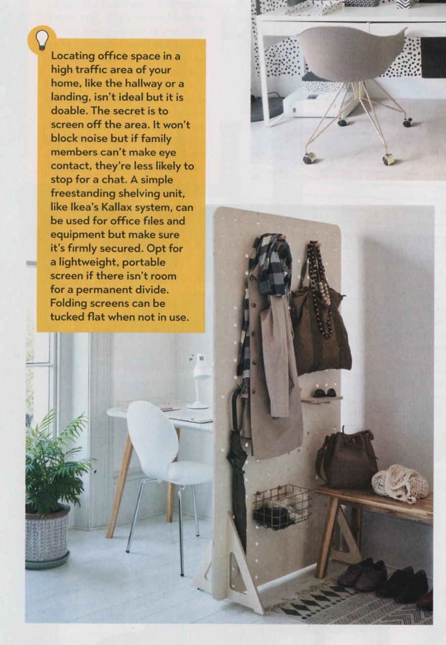 Real Homes Magazine features Kreisdesign's Room Divider Freestanding screen made from birch plywood