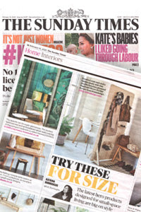 The Sunday Times features Kreisdesign freestanding room divider pegboard