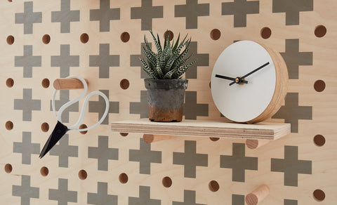 Pegboard Wood Wall Decor