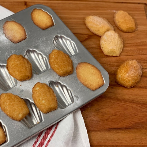 forma para fazer madeleines