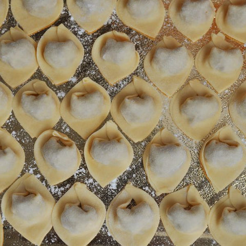 macarrão agnolotti cozinha retro