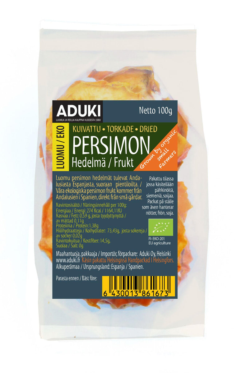 Kuivattu persimon, 100 g – Ruohonjuuri