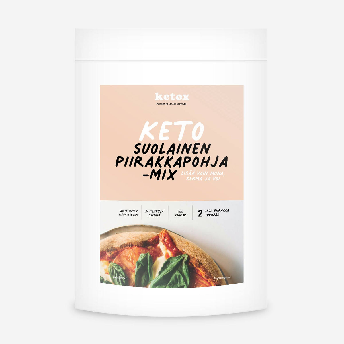 Keto Suolainen Piirakkapohja-mix, 100 g – Ruohonjuuri