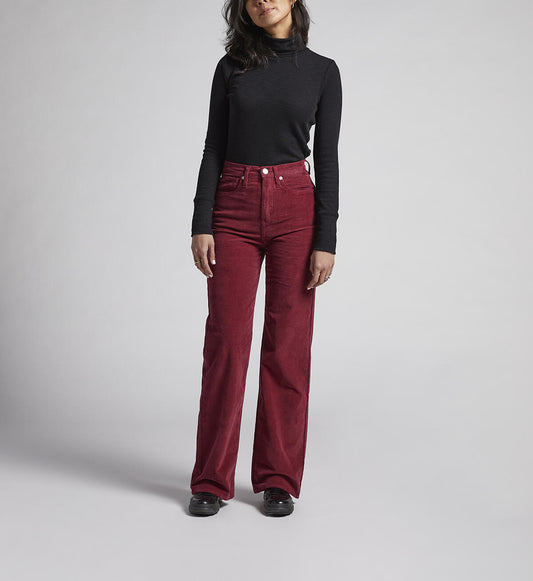 New Chico Size S Burgundy Corduroy Pants/crimson Capacity Comfort Pants/vintage  High Rise Comfort Crimson Corduroy Pants 