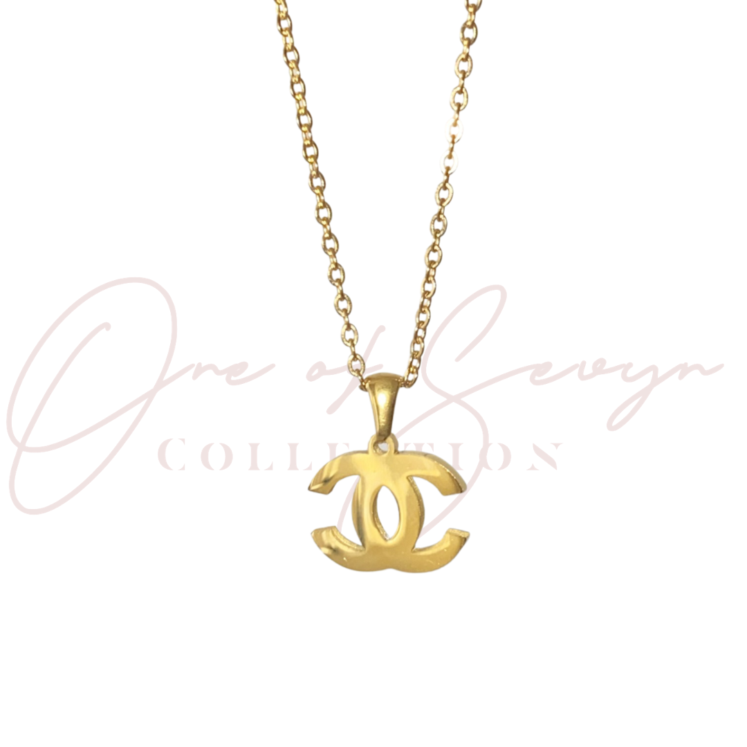 Chanel Pearl/ Crystal Classic Gold Double C Logo Short/ Long Necklace Gold  Hardware