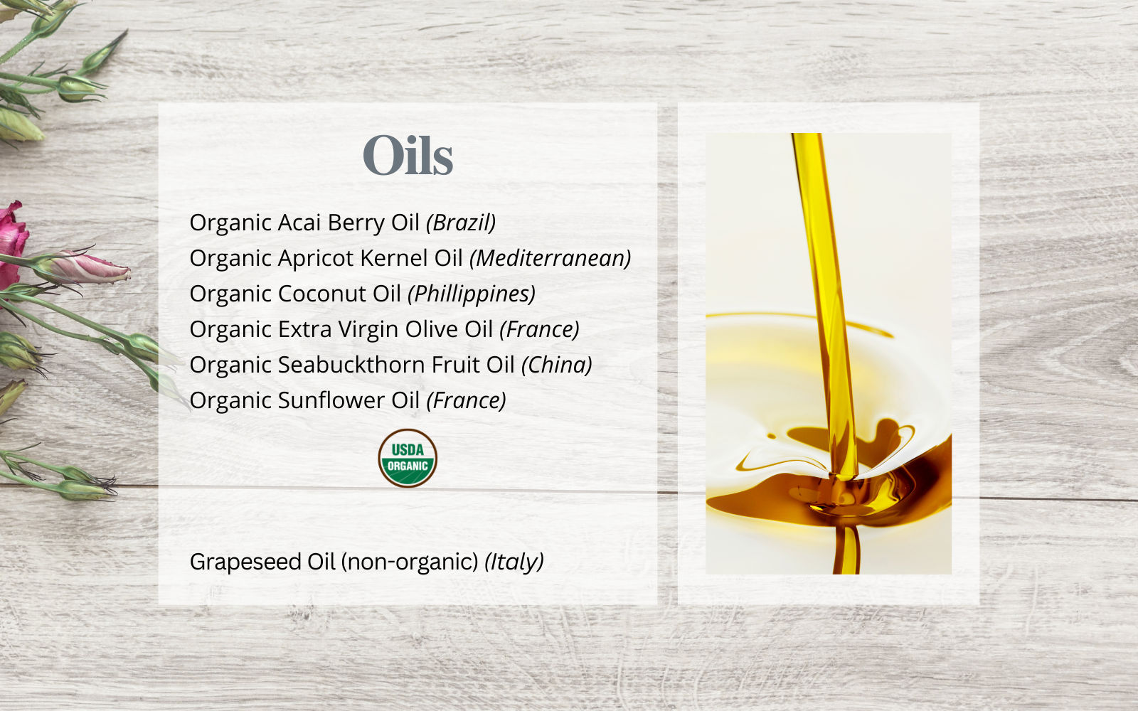 Oils List