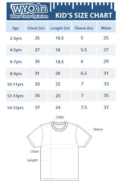 Cloth Size Chart India