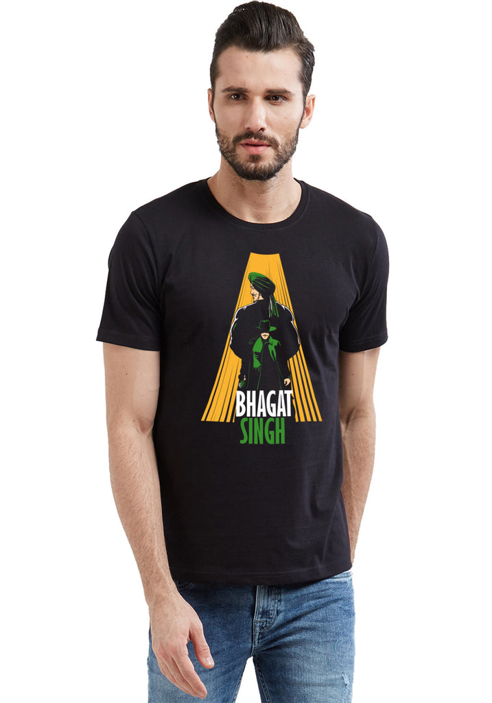 Buy Online Bhagat Singh Turban Indian Patriotic Customized Mens Tshirt ...