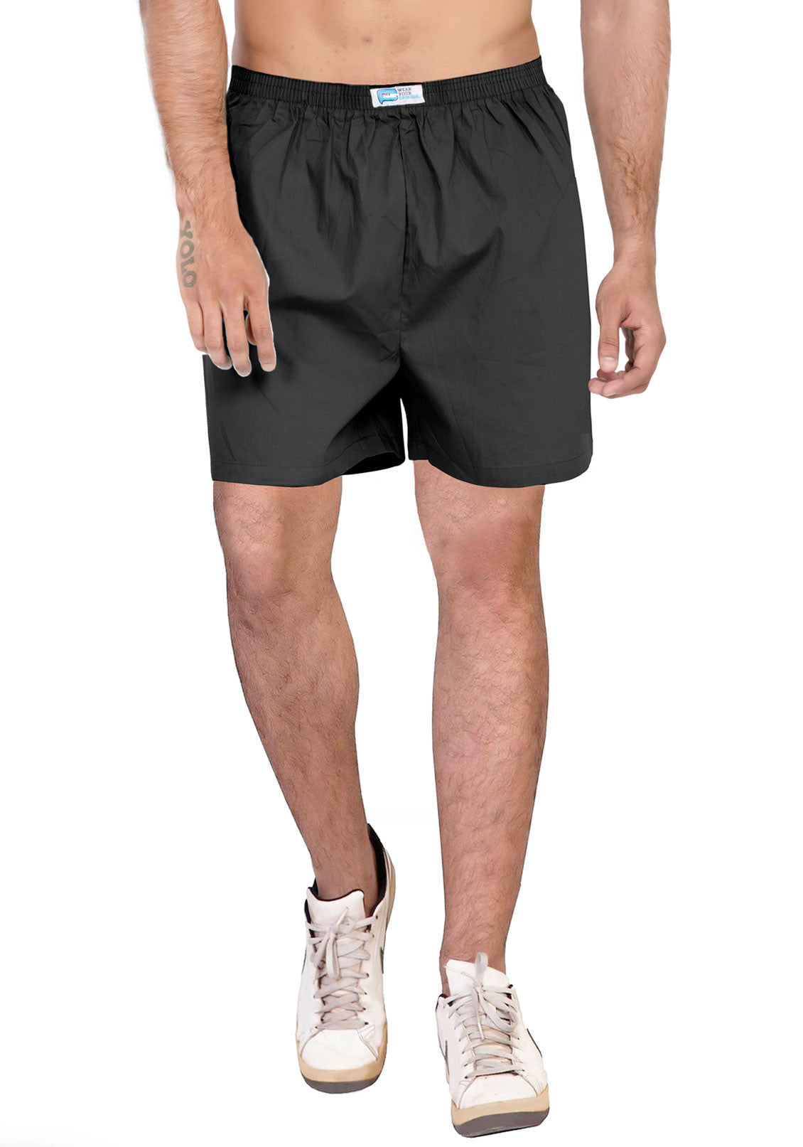 Plain Black - Boxer Short For Men | Boxer Short | WYO – Wear Your ...