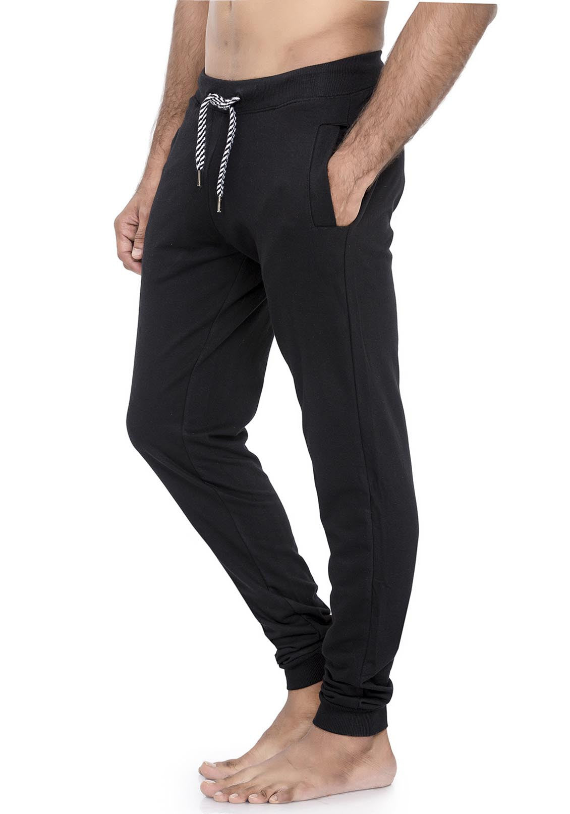 plain black joggers mens