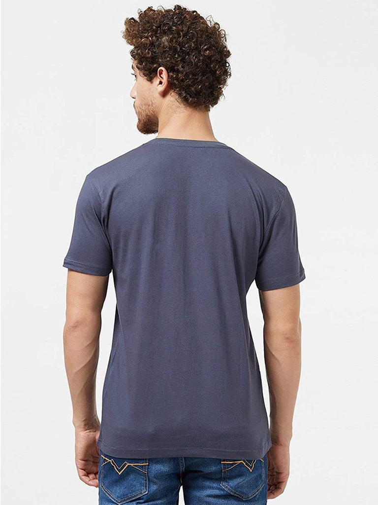 Shop Now Dark Grey Plain Round Neck T-Shirt – Wear Your Opinion - WYO.in
