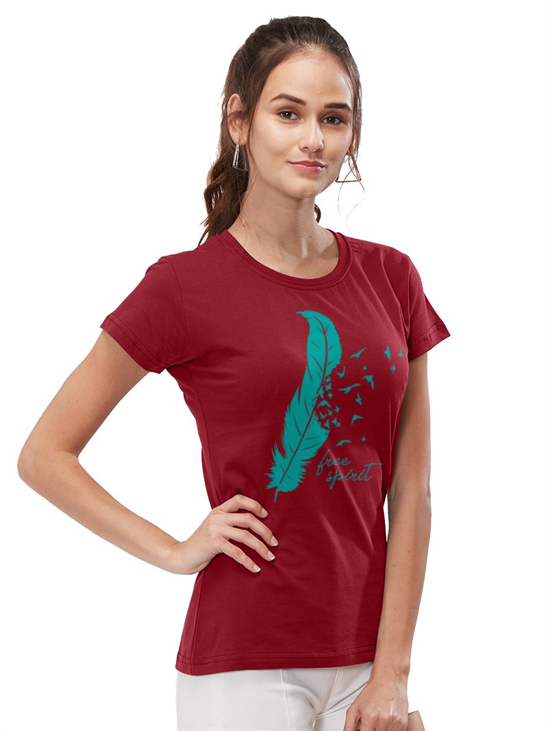 Free Spirit Women TShirt – Wear Your Opinion - WYO.in