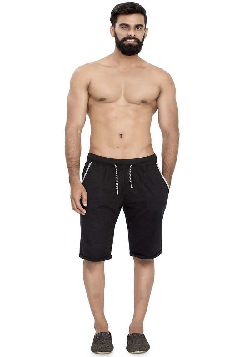 Men's Plain Black Sweat shorts | Short pants For Mens | Online India ...