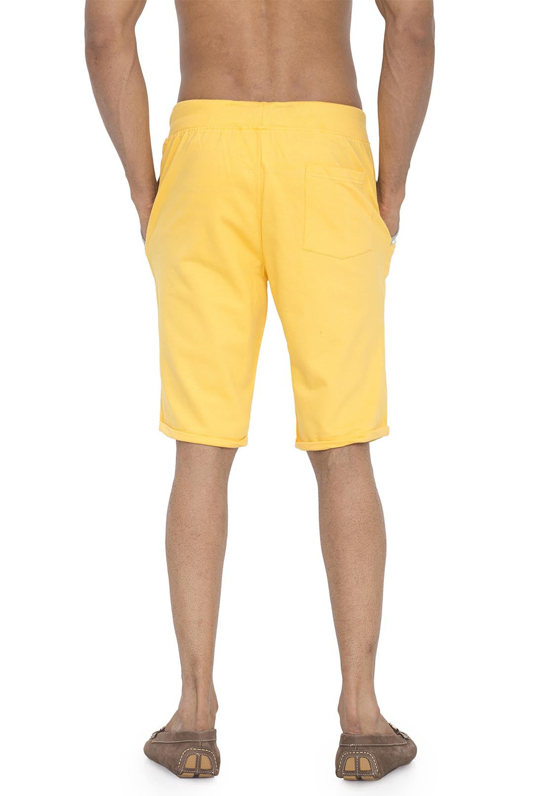 Mens Plain Yellow Sweat shorts | Printed & Plain Sweat Shorts | Online ...