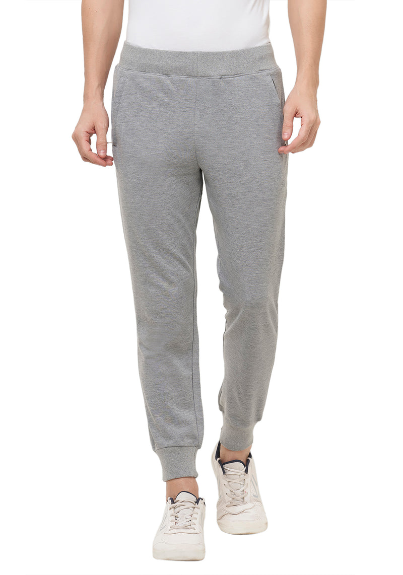 Plain Joggers With Zip - Grey Mel – Wear Your Opinion - WYO.in