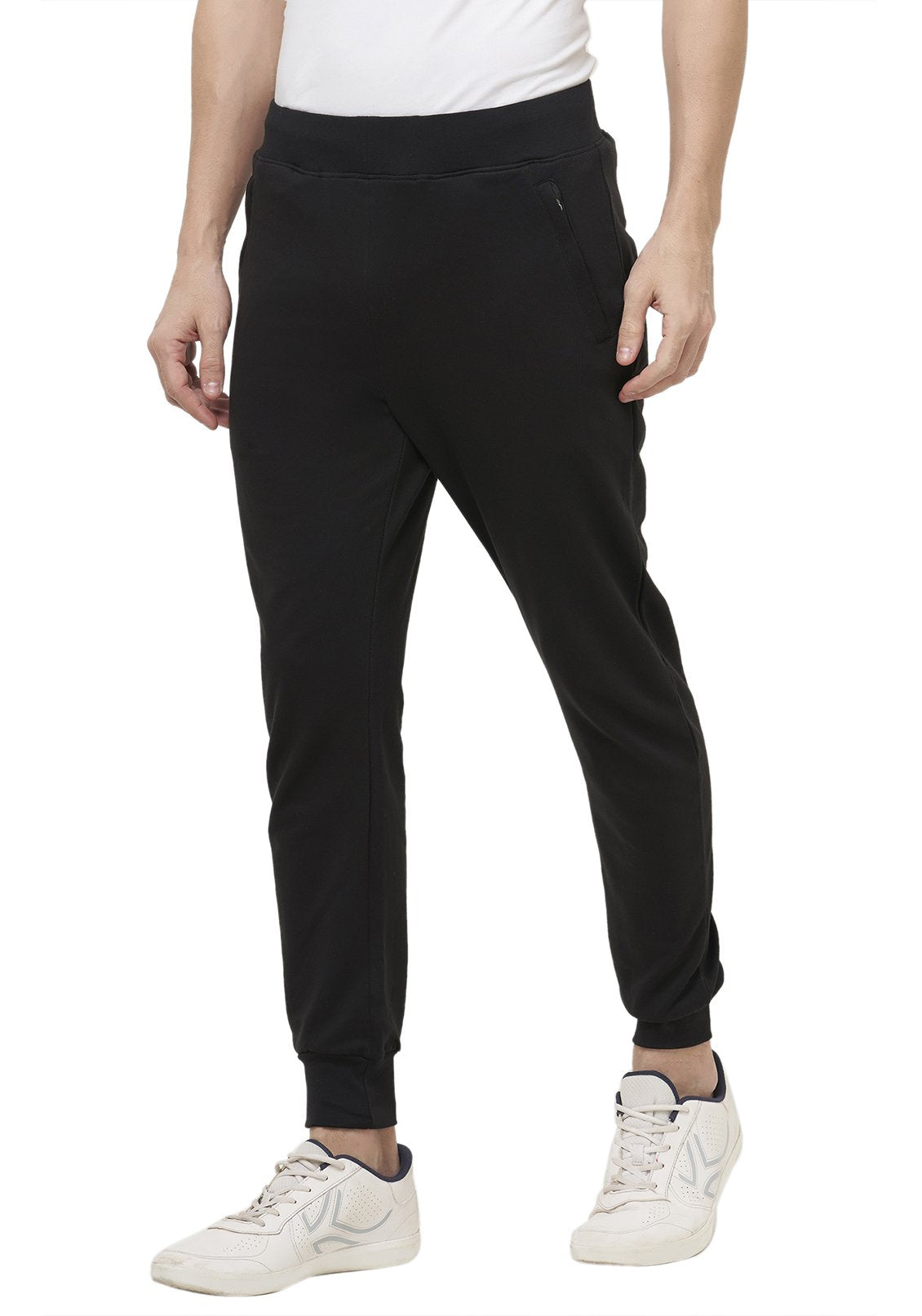 Plain Joggers With Zip - Black – Wear Your Opinion - WYO.in