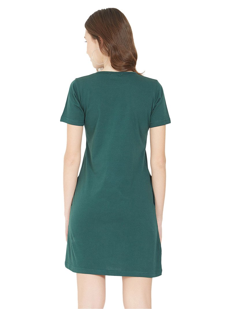 plain green dress