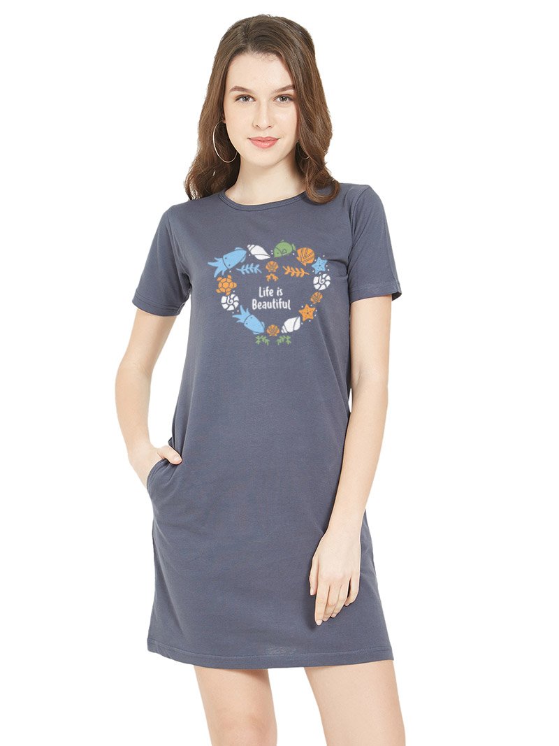 womens tee shirt dress