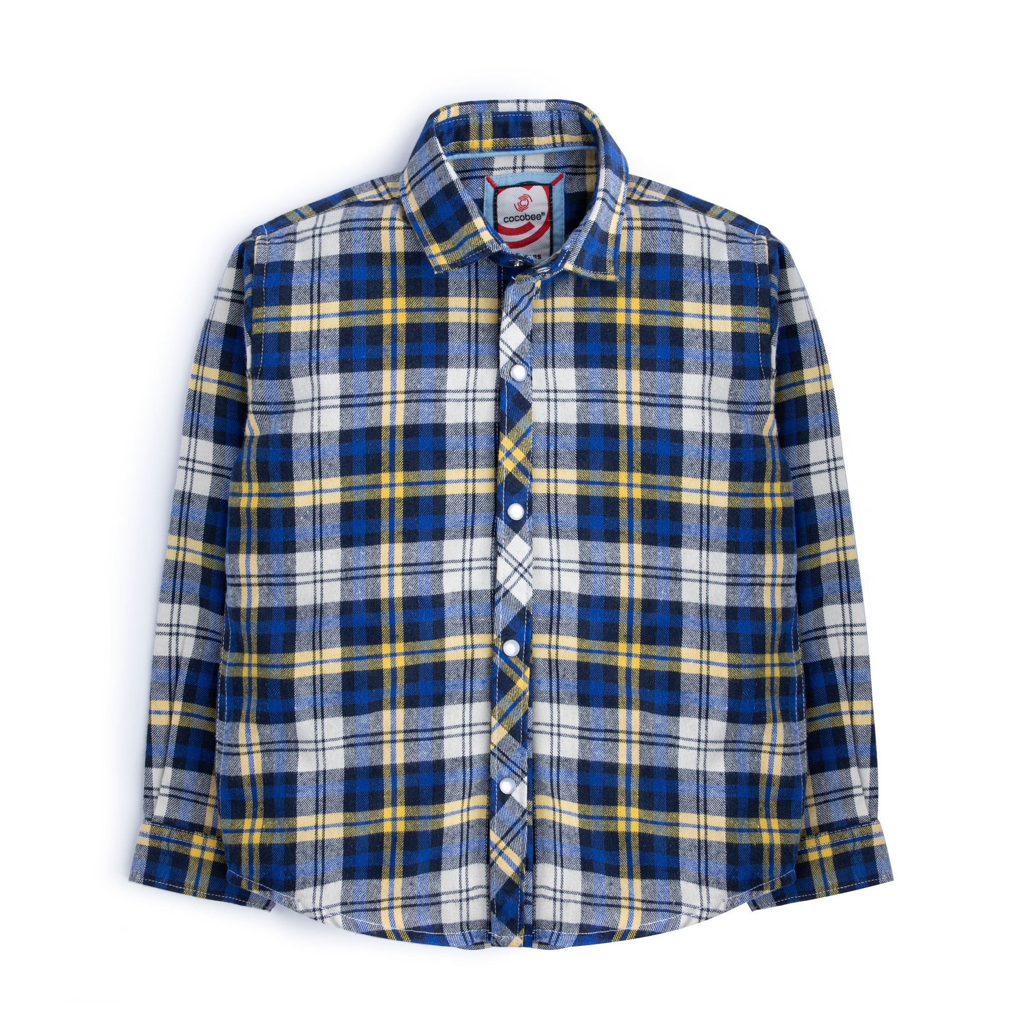 Blue Plaid Flannel Shirt – cocobee