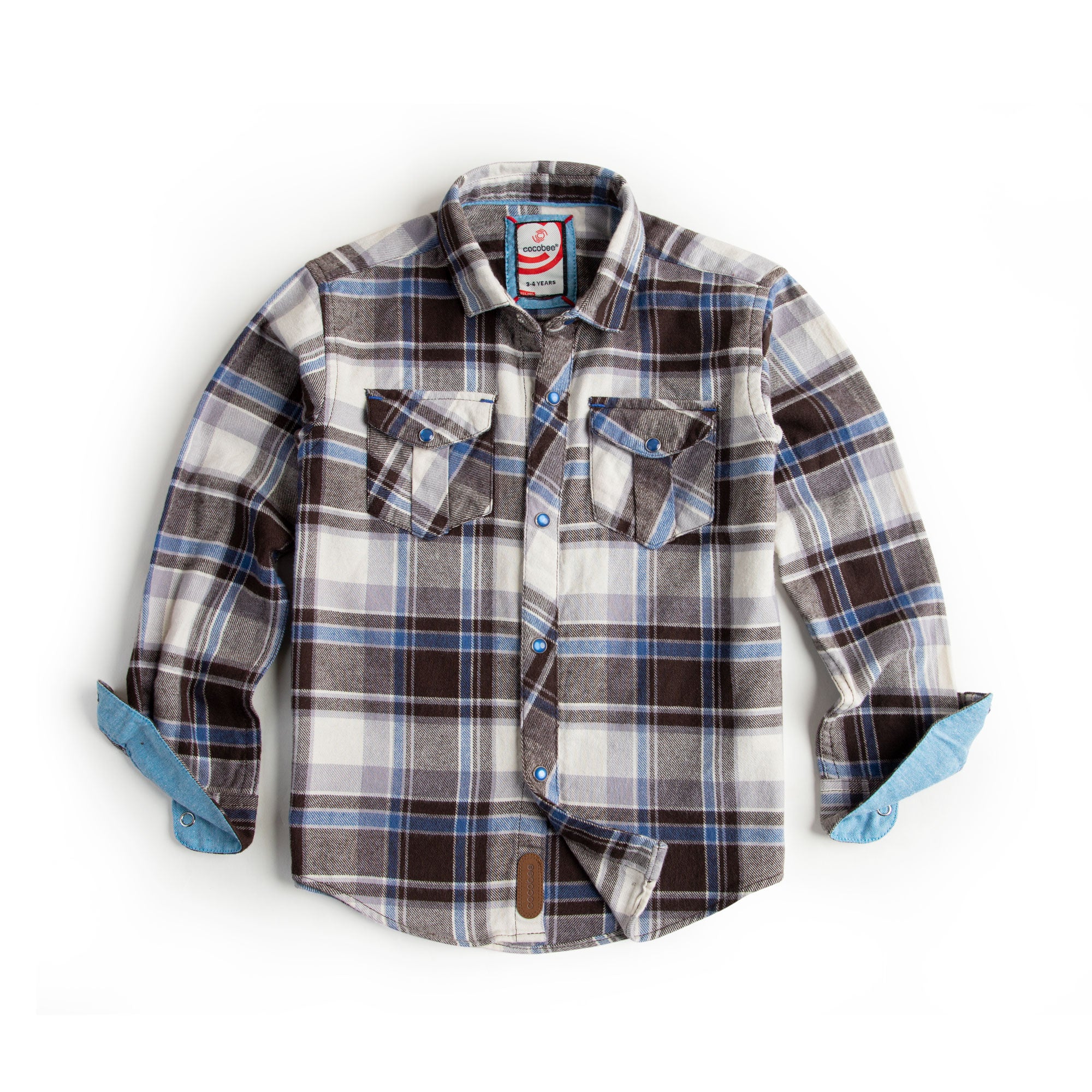 Large check Double Pocket shirt – cocobee