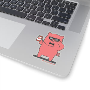 .vip Porkbun mascot sticker