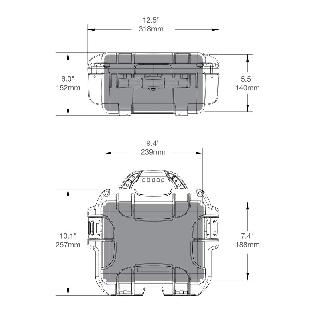 Specifications for the NANUK 905 Hard Case