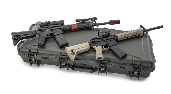 The high-grade pre-cut foam is engineered to fit a standard 36” AR15 along with space for up to eight (8) magazines, the high-quality PEF closed cell insert also features storage areas to accommodate popular accessories and two dedicated slots for desiccant cannisters.