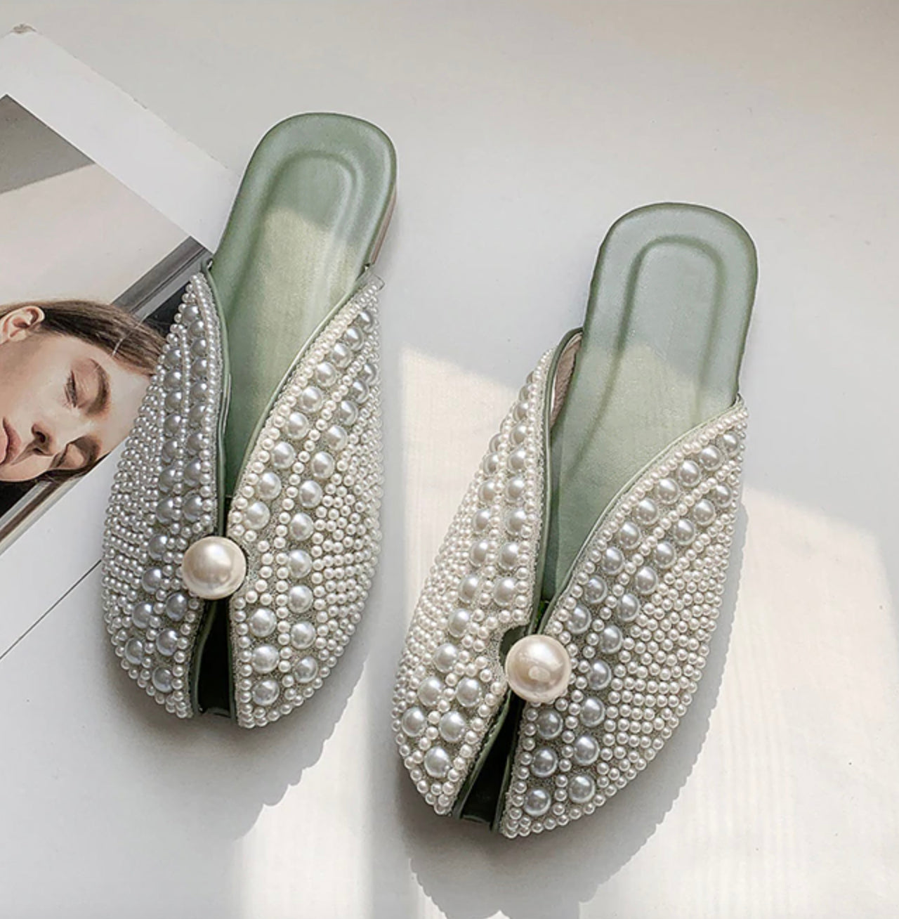 Cinderella Pearls Slippers – Hipnos and Nicte