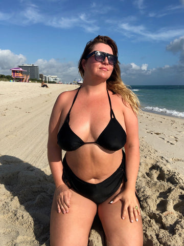 curvy beach swimwear