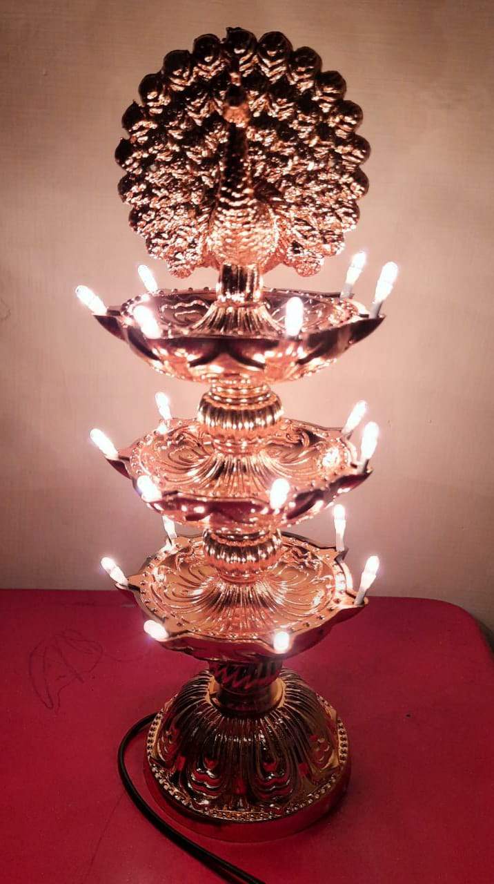 led diya for mandir